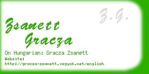 zsanett gracza business card